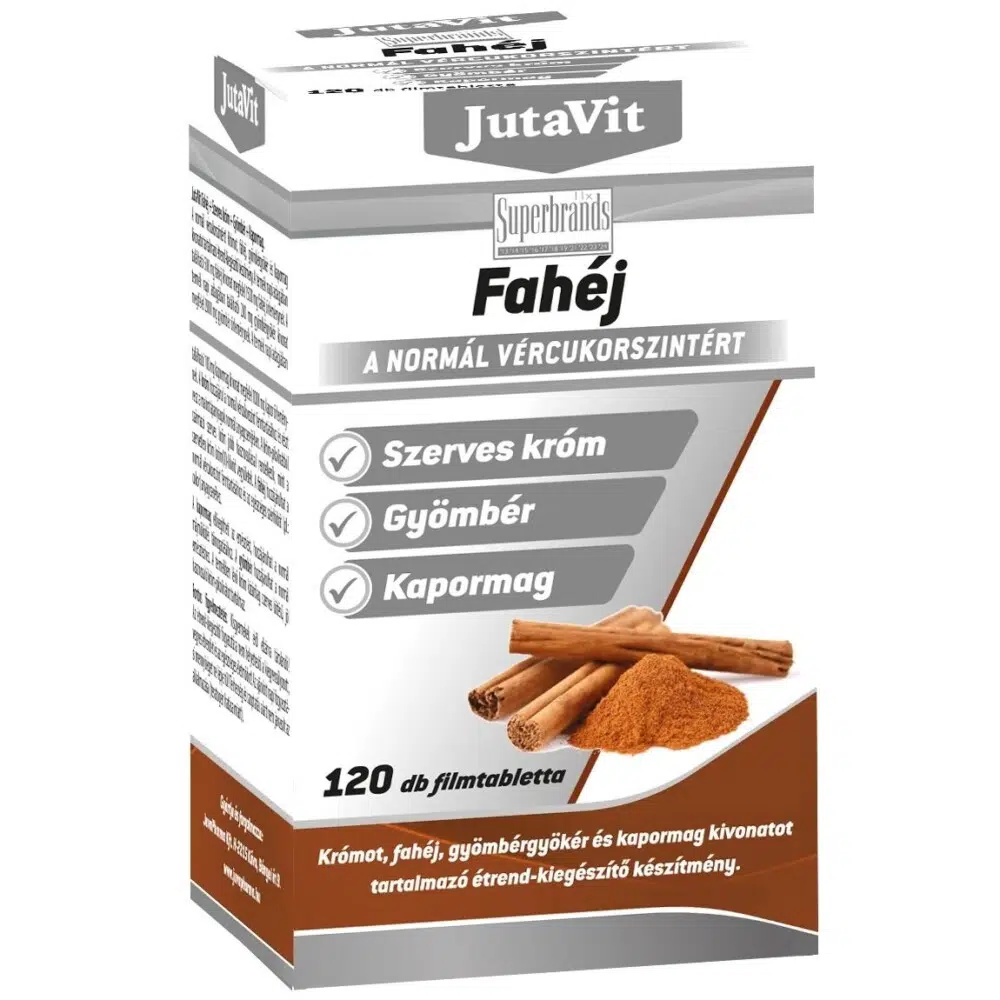 JutaVit Fahéj filmtabletta - 120db 1 Jutavit Fahéj filmtabletta 120db