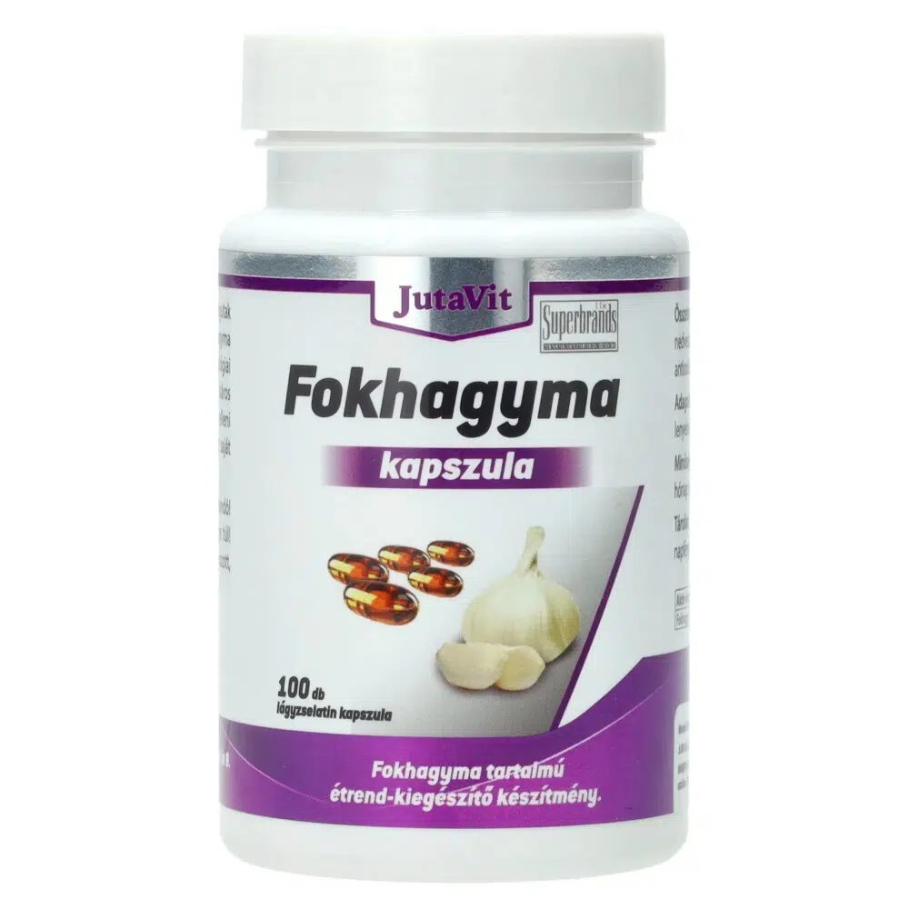 JutaVit Fokhagyma kapszula - 100db 1 Jutavit fokhagyma kapszula 100 db