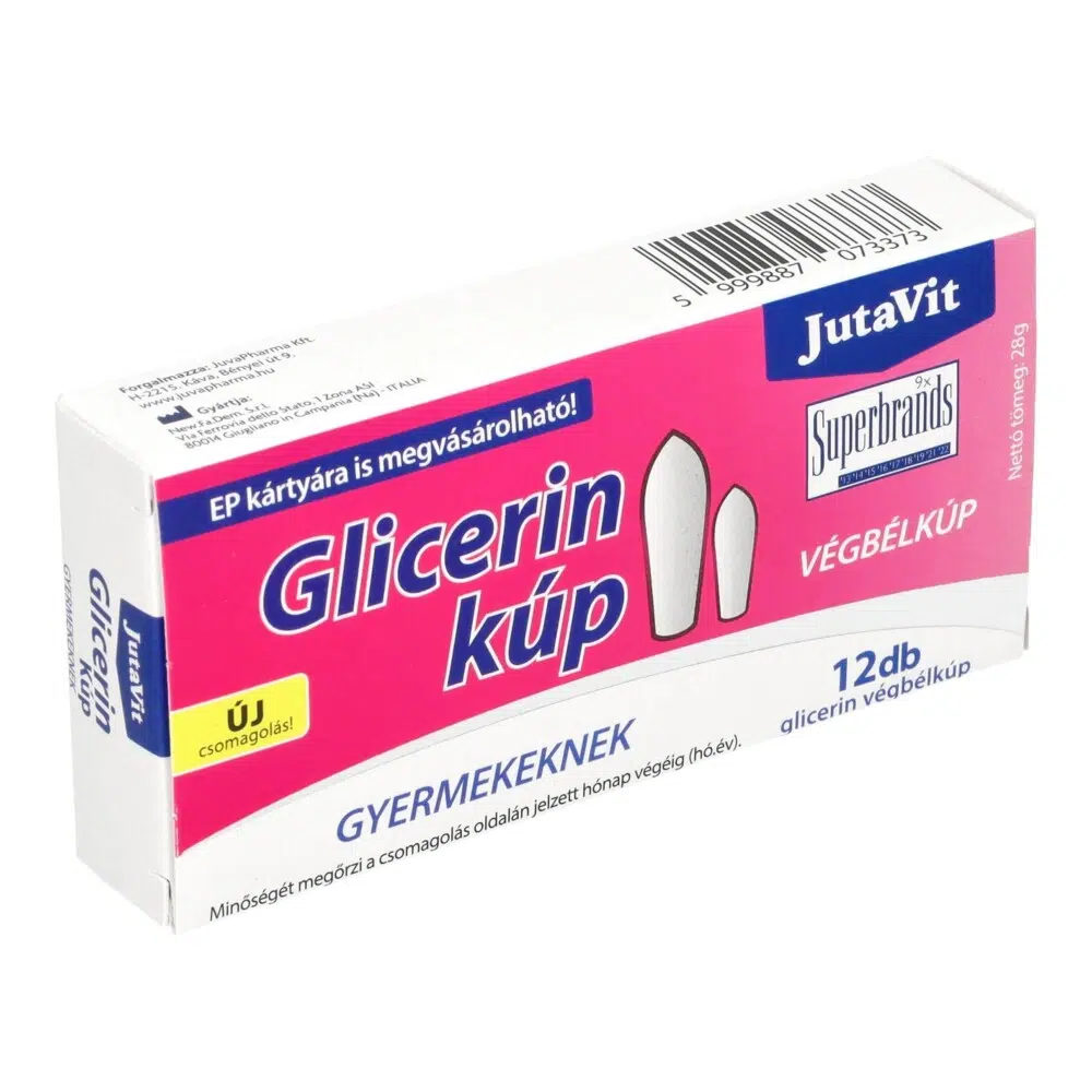 Jutavit Glicerin kúp gyerekeknek - 12db 1 Jutavit Glicerines kúp Gyermek 12db