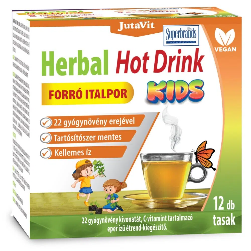 JutaVit Herbal Hot Drink Kid 4 éves kortól - 12db 1 Jutavit Herbal Hot Drink Kid 4 éves kortól 12db