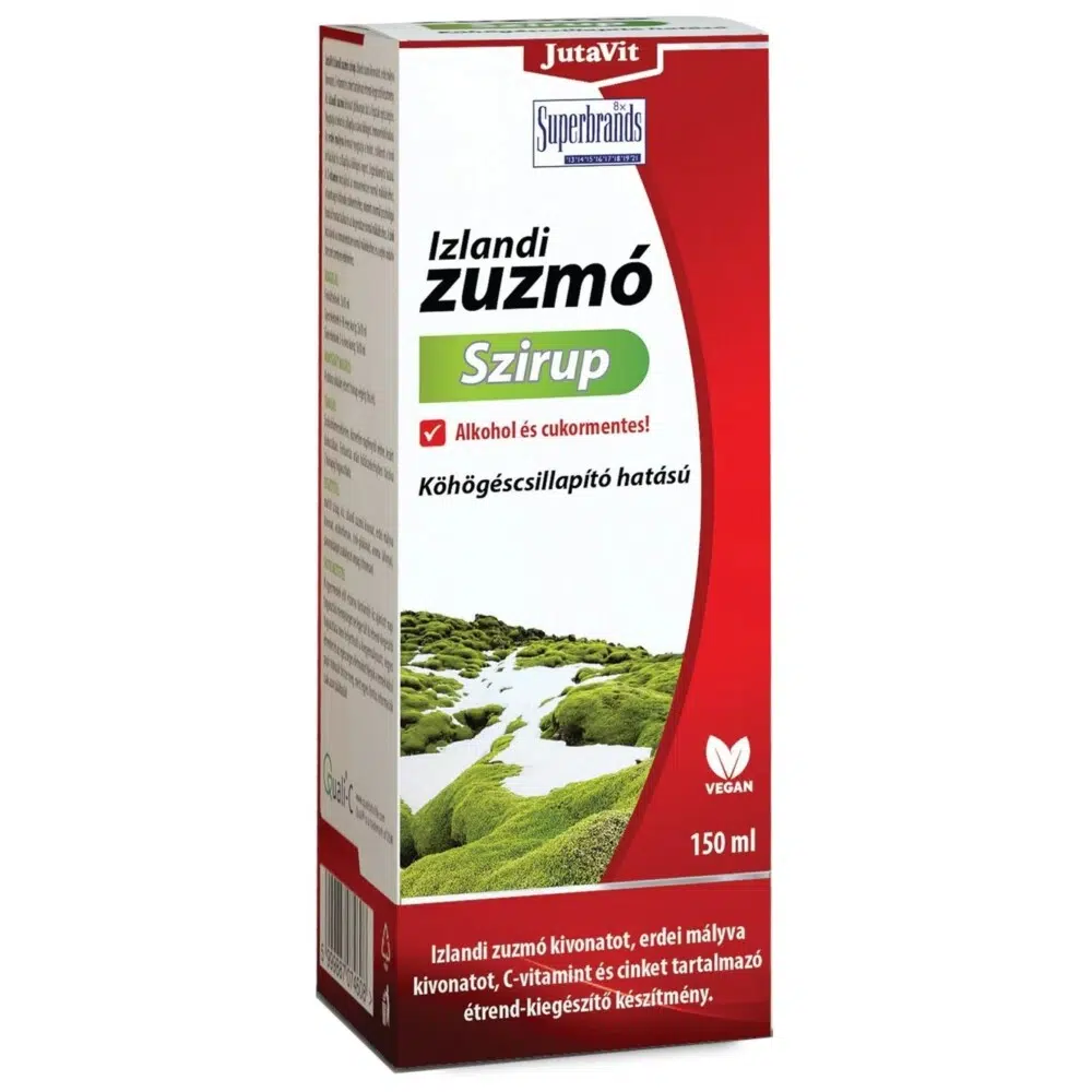 JutaVit Izlandi zuzmó szirup - 150ml 1 Jutavit Izlandi zuzmó szirup 150ml