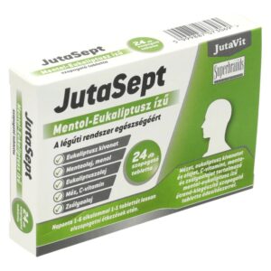 Jutavit Jutasept mentol-eukaliptusz ízű szopogató tabletta 24db