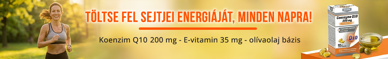 Jutavit Koenzim Q10 200mg + E-vitamin lágyzselatin kapszula