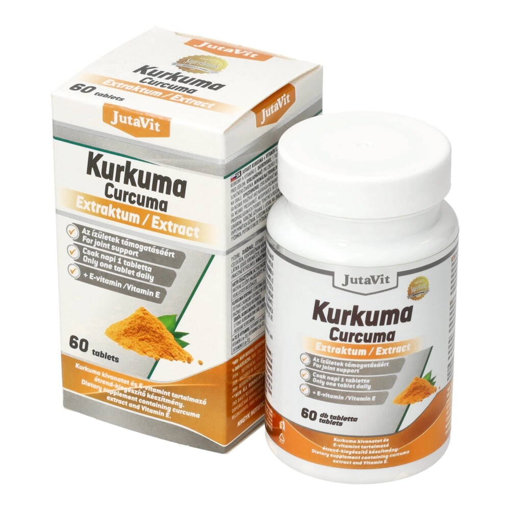 Jutavit Kurkuma extraktum tabletta - 60db 1 Jutavit kurkuma extraktum tabletta 60db