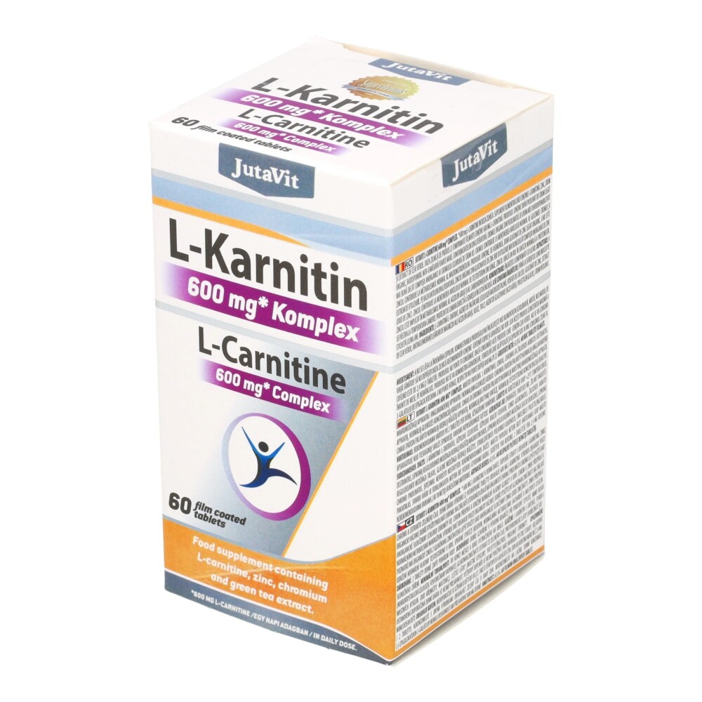 Jutavit L-Karnitin 600mg komplex tabletta - 60db 1 Jutavit L-Karnitin 600mg komplex 60db tabletta