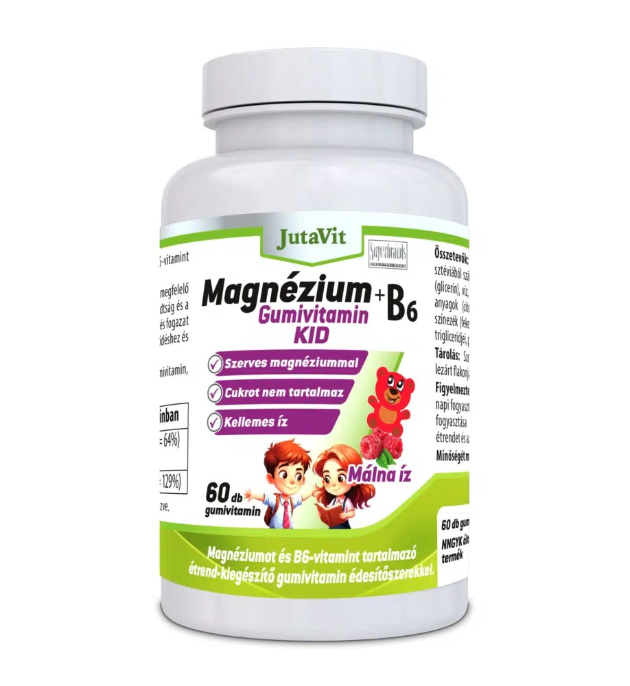 JutaVit Magnézium+B6 KID gumivitamin- 60db 1 JutaVit Magnézium+B6 KID gumivitamin- 60db
