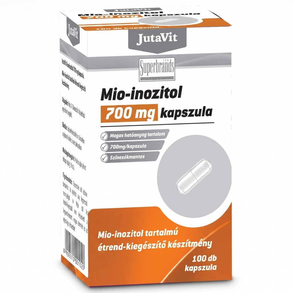 JutaVit Mio-Inozitol kapszula - 100db 1 Jutavit Mio-Inozitol kapszula 100db