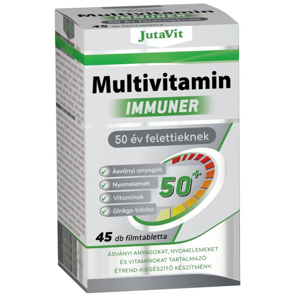 JutaVit Multivitamin Immuner Senior 50+ RETARD tabletta - 45db 1 Jutavit multivitamin senior 50+ tabletta 45db