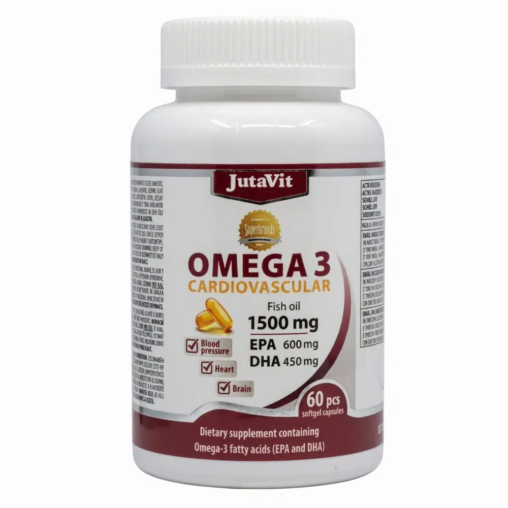 JutaVit Omega-3 Cardiovascular 1500mg kapszula - 60db 1 Jutavit Omega-3 Cardiovascular 1500mg 60db