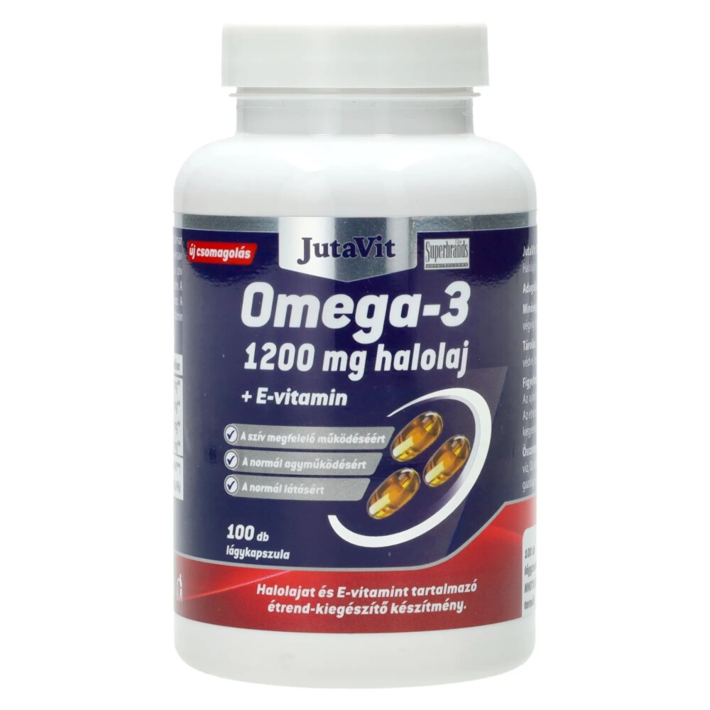 Jutavit Omega-3 + E-vitamin kapszula - 100db 1 Jutavit omega-3+e vitamin kapszula 100db