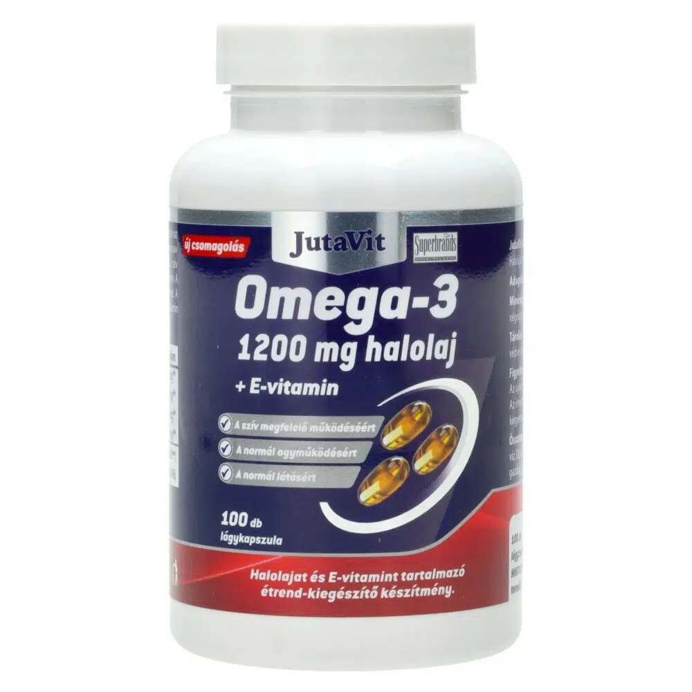 Jutavit Omega-3 + E-vitamin kapszula - 100db 1 Jutavit omega-3+e vitamin kapszula 100db