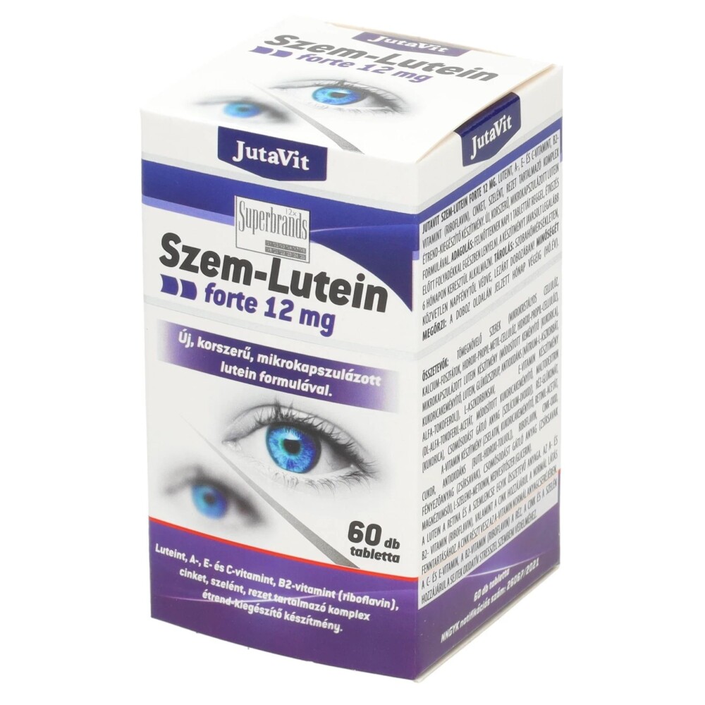 JutaVit Szem-Lutein forte 12mg kapszula - 60db 1 Jutavit szem-lutein forte 12mg 60db kapszula