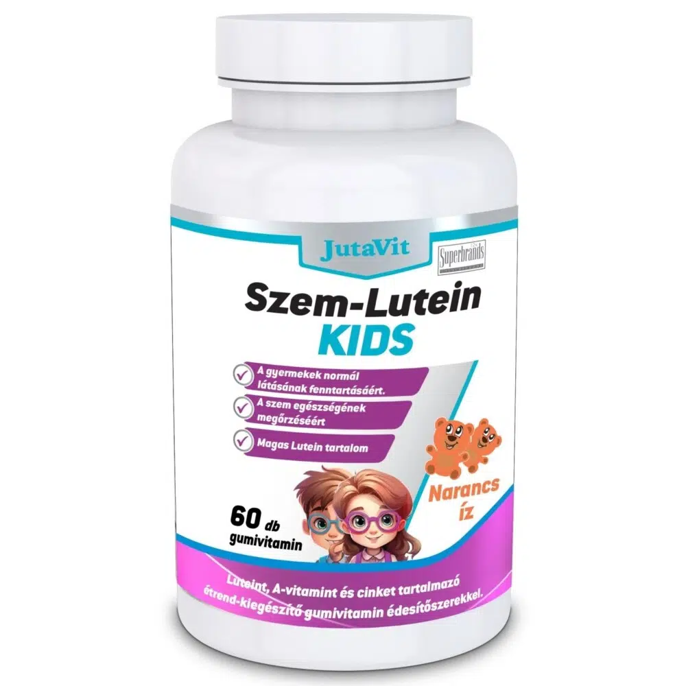 JutaVit Szem-Lutein KIDS narancs ízű gumivitamin - 60db 1 JutaVit Szem-Lutein Gumivitamin KID 60db