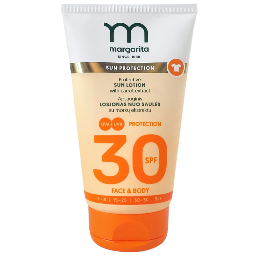 Margarita Napvédő krém sárgarépa-kivonattal SPF30 - 150ml 1 Margarita Napvédő krém sárgarépa-kivonattal SPF30 - 150ml