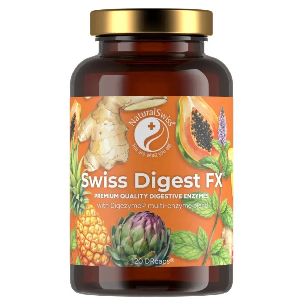 Natural Swiss DigestFX - természetes emésztőenzim kapszula - 120db 1 Natural Swiss DigestFX kapszula 120db