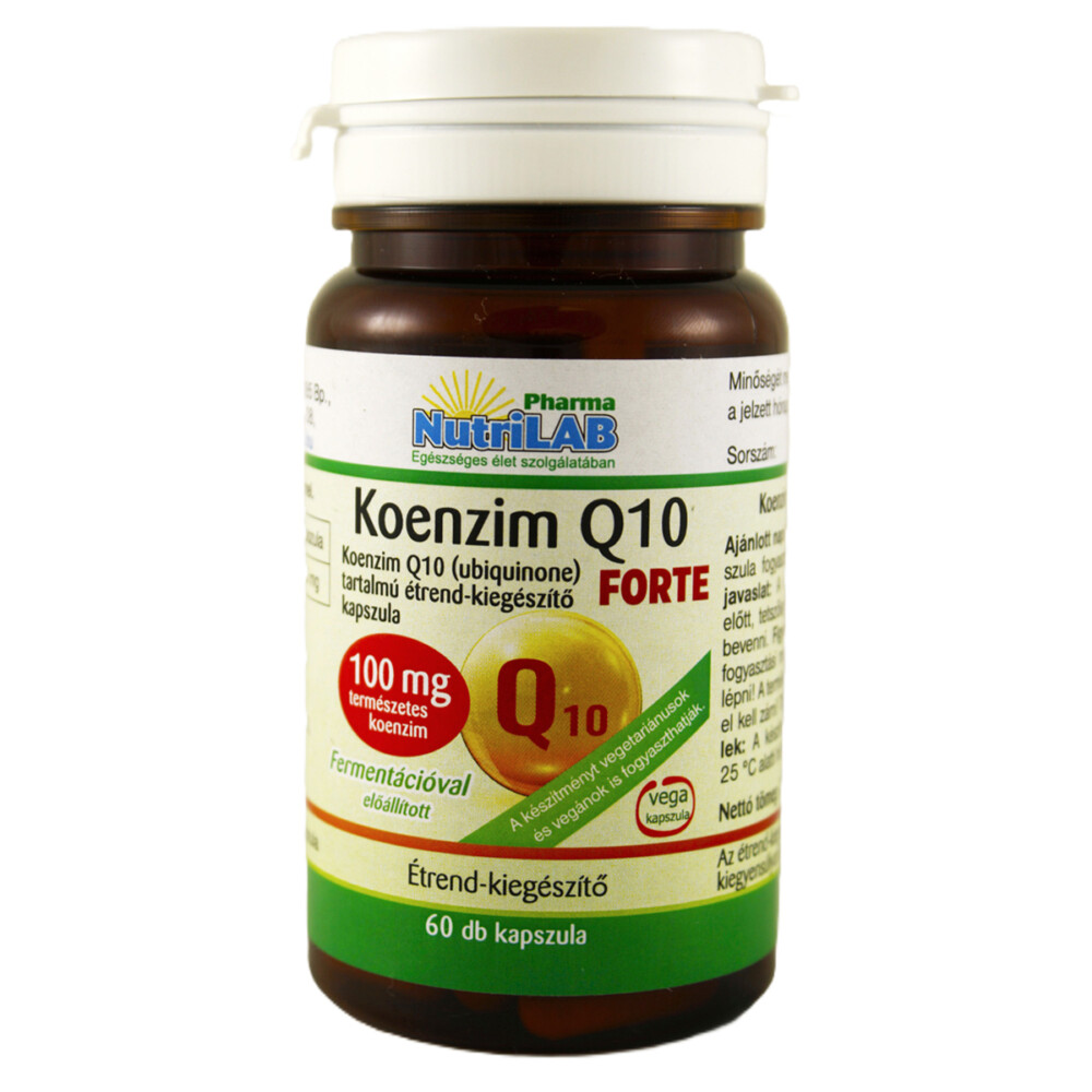 Nutrilab Koenzim Q10 FORTE 100mg kapszula - 60 db 1 Nutrilab Koenzim Q10 Forte 100mg kapszula - 60db