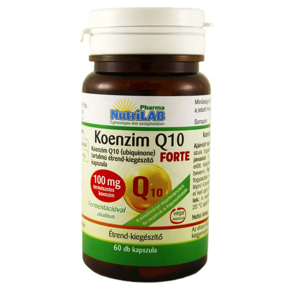 Nutrilab Koenzim Q10 FORTE 100mg kapszula - 60 db 1 Nutrilab Koenzim Q10 Forte 100mg kapszula - 60db