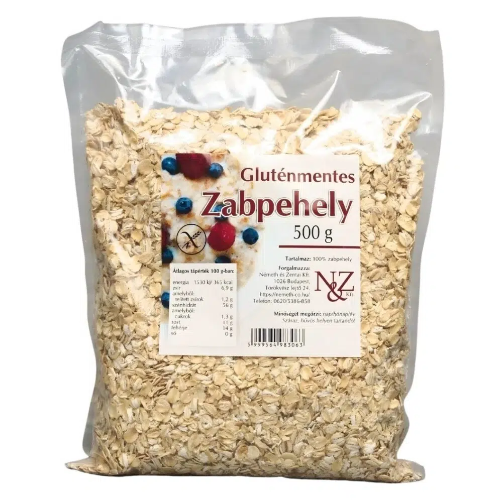 N&Z gluténmentes zabpehely - 500g 1 N&Z Gluténmentes Zabpehely 500g