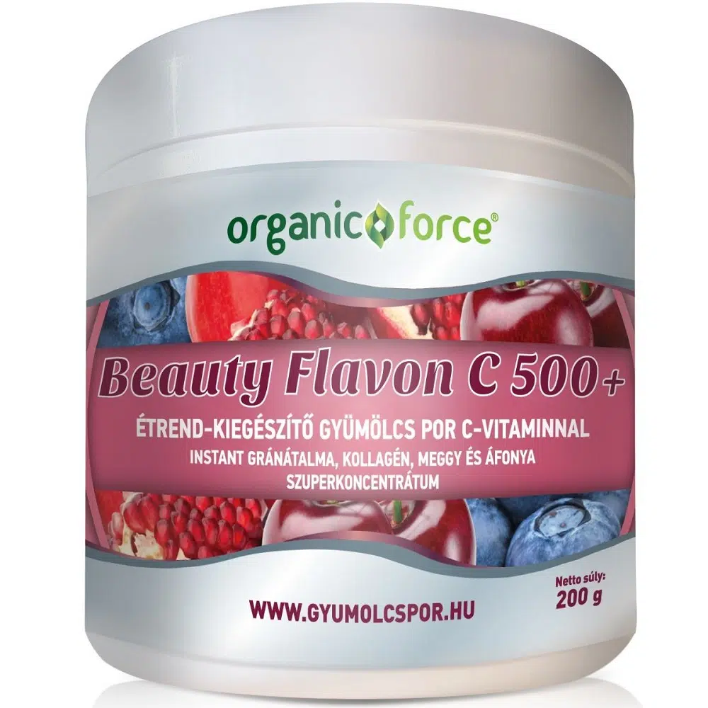 Organic Force Beauty Flavon C 500+ gyümölcs-zöldség szuperkoncentrátum por - 200g 1 Organic Force Beauty Flavon C 500+ gyümölcs-zöldség szuperkoncentrátum por 200g