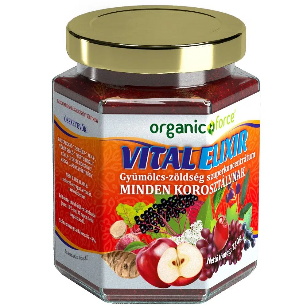 Organic Force VitalElixír gyümölcs-zöldség szuperkoncentrátum - 210g 1 Organic Force VitalElixír 210g