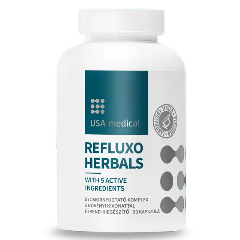 USA Medical Refluxo Herbals kapszula - 90db 1 USA Medical Refluxo Herbals kapszula - 90db