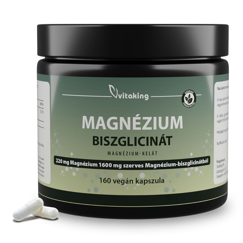 Vitaking Magnézium Biszglicinát kapszula - 160db 1 Vitaking Magnézium Biszglicinát kapszula - 160db