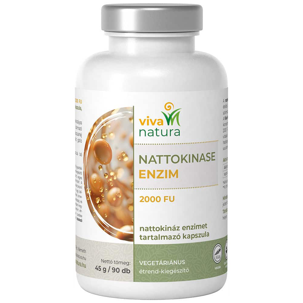 Viva Natura Nattokinase Enzim kapszula - 90db 1 Viva Natura Nattokinase Enzim kapszula - 90db