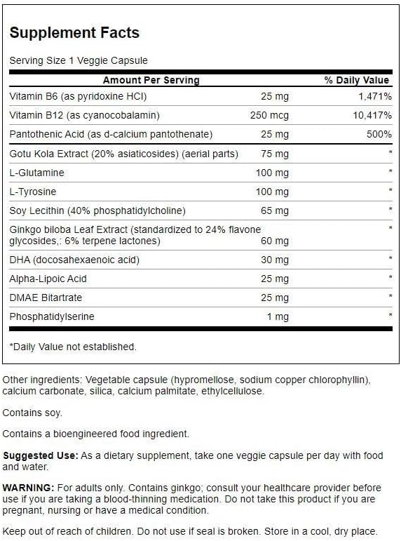 Swanson Brain Essentials kapszula - 60db 2 Swanson Brain Essentials kapszula - 60db - Image 2