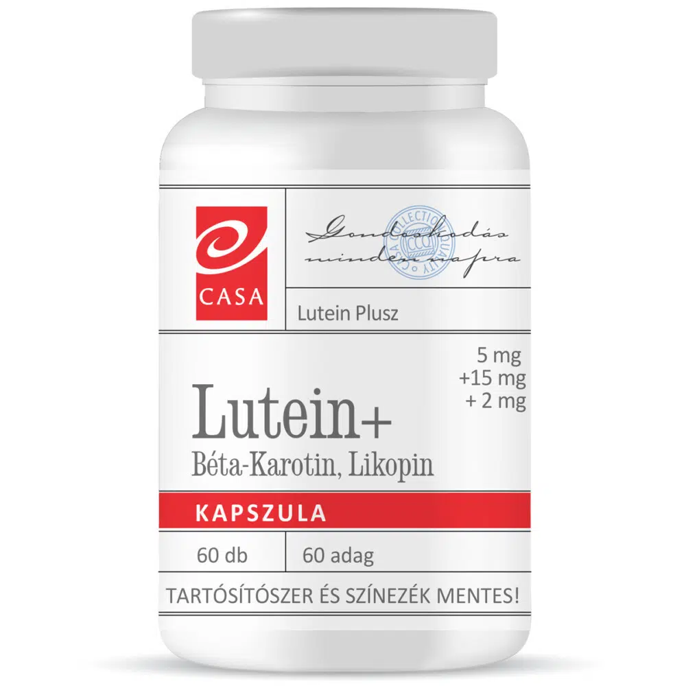 Casa Lutein+Béta-Karotin+Likopin kapszula - 60db 1 Casa Lutein+Béta-Karotin+Likopin kapszula - 60db