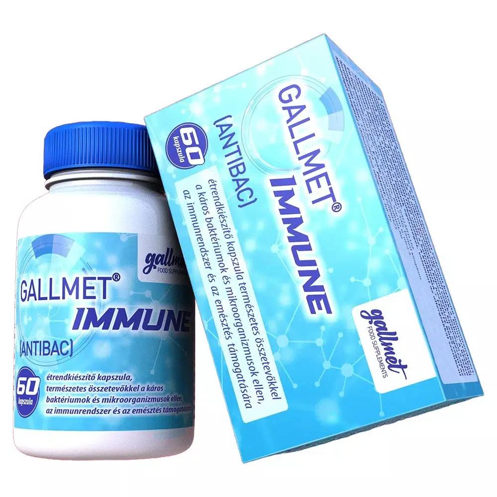 Gallmet-IMMUNE (AntiBac) kapszula - 60db 1 Gallmet-IMMUNE (AntiBac) kapszula 60db