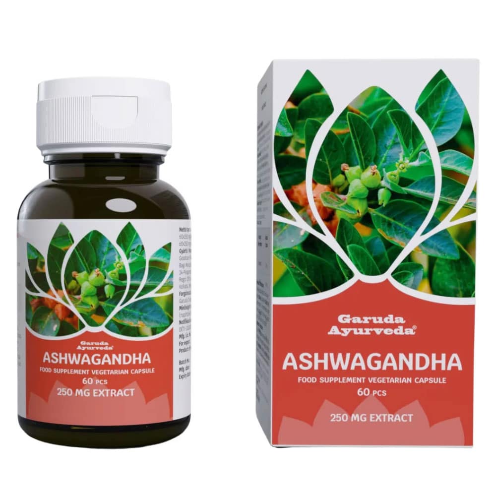 Garuda Ayurveda Ashwagandha vegetáriánus kapszula - 60db 1 Garuda ayurveda ashwagandha kapszula vegetáriánus 60db