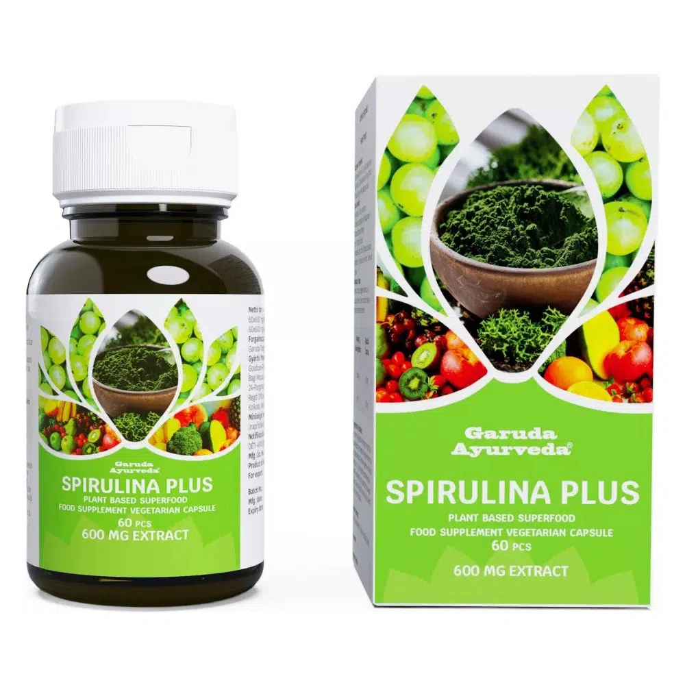 Garuda Ayurveda Spirulina Plus vegán kapszula - 60db 1 Garuda ayurveda spirulina plus vegán kapszula 60db