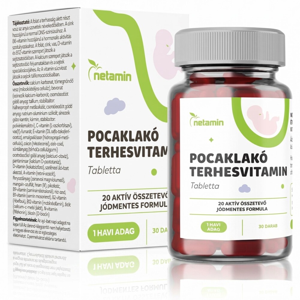 Netamin Pocaklakó terhesvitamin - 30db 1 Netamin Pocaklakó terhesvitamin 30db