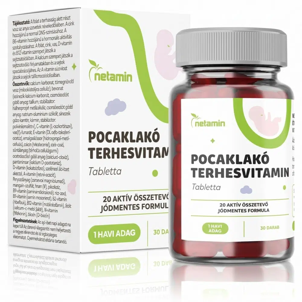 Netamin Pocaklakó terhesvitamin - 30db 1 Netamin Pocaklakó terhesvitamin 30db
