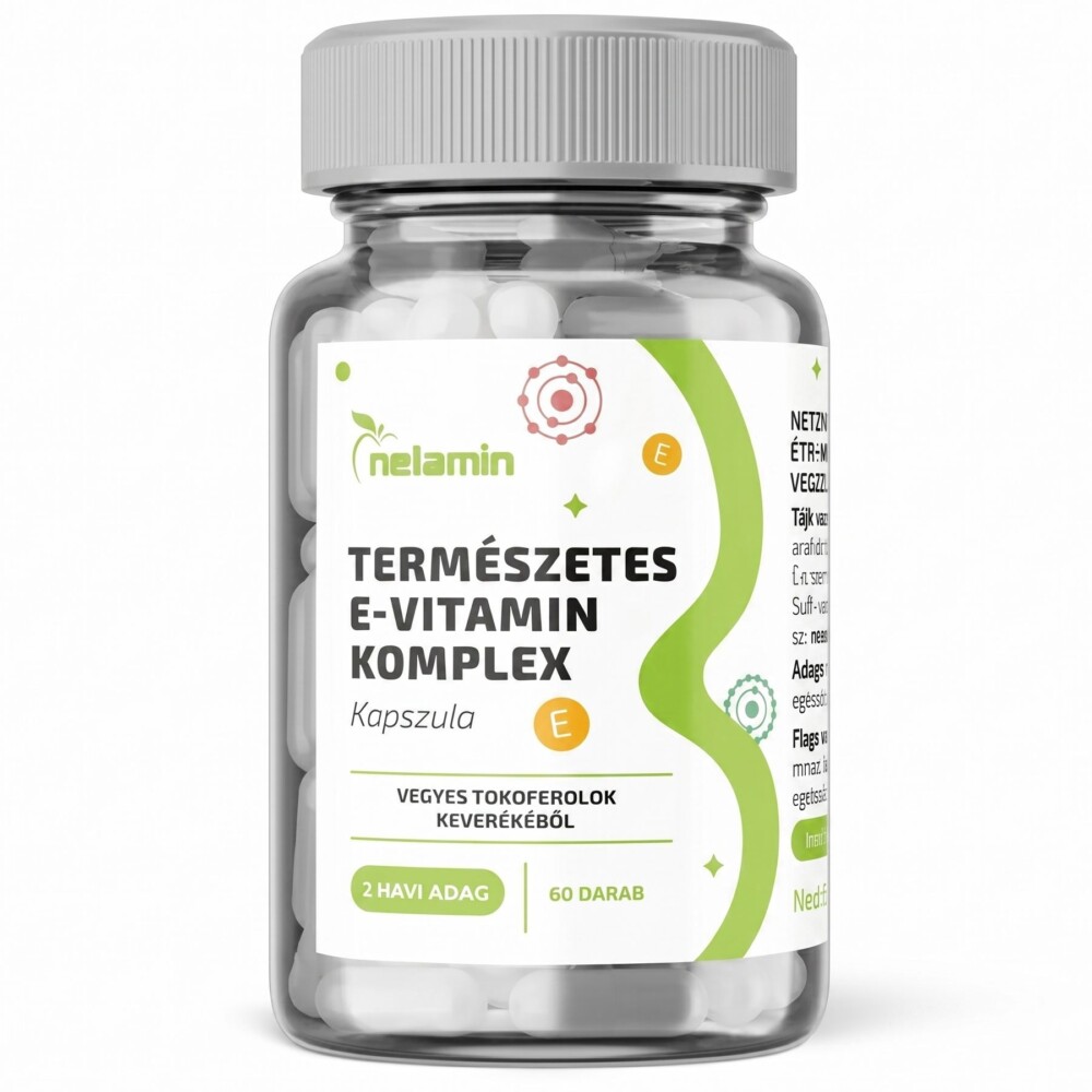 Netamin Természetes E-vitamin komplex kapszula - 60db 1 Netamin Természetes E-vitamin komplex 60db kapszula