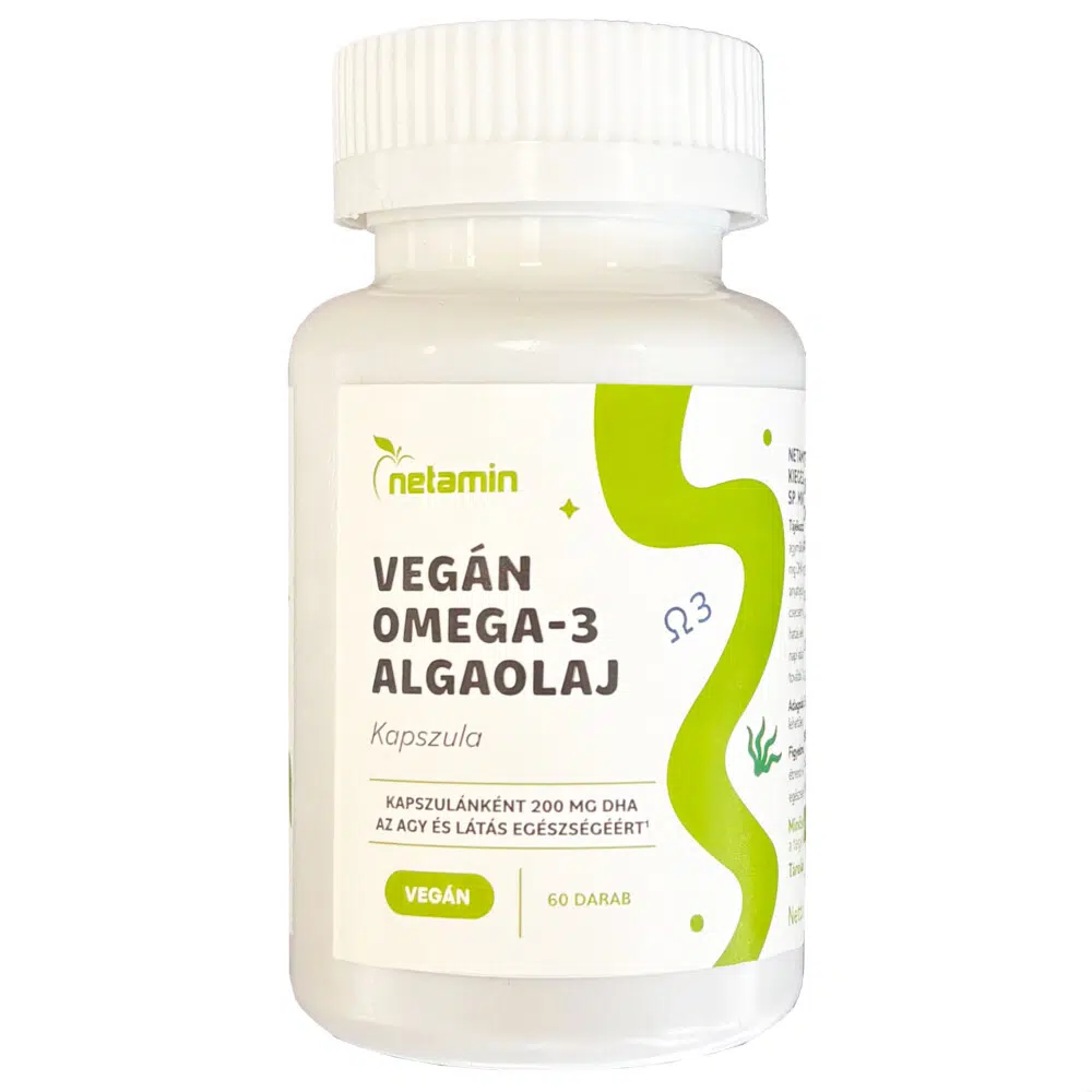 Netamin Vegán Omega-3 Algaolaj kapszula - 60db 1 Netamin Vegán Omega-3 algaolaj kapszula 60db