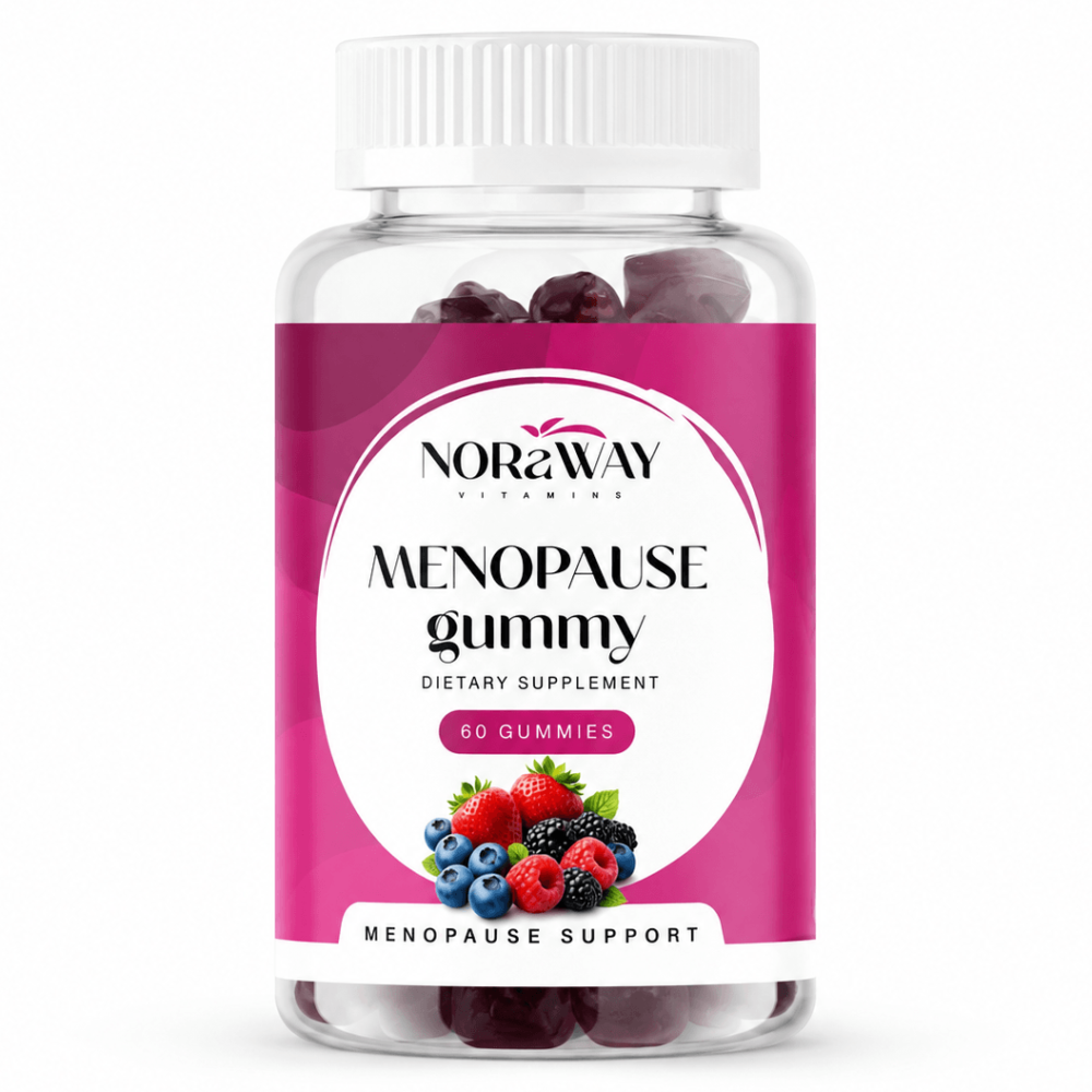 NORaWAY Menopauza erdei gyümölcsös, cukormentes gumivitamin - 60db 1 NORaWAY Menopauza erdei gyümölcsös, cukormentes gumivitamin - 60db