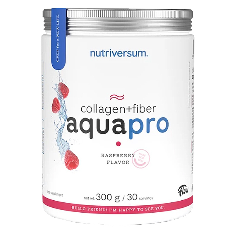Nutriversum AQUAPRO Collagen+Fiber málna - 300g 1 Nutriversum AQUAPRO Collagen+Fiber málna - 300g