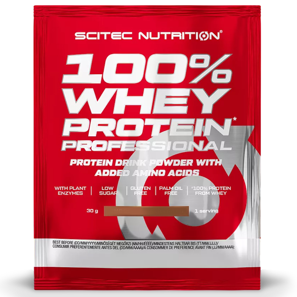 Scitec Nutrition 100% Whey Protein Professional pisztácia fehércsoki - 30g 1 Scitec Nutrition 100% Whey Protein Professional pisztácia fehércsoki - 30g