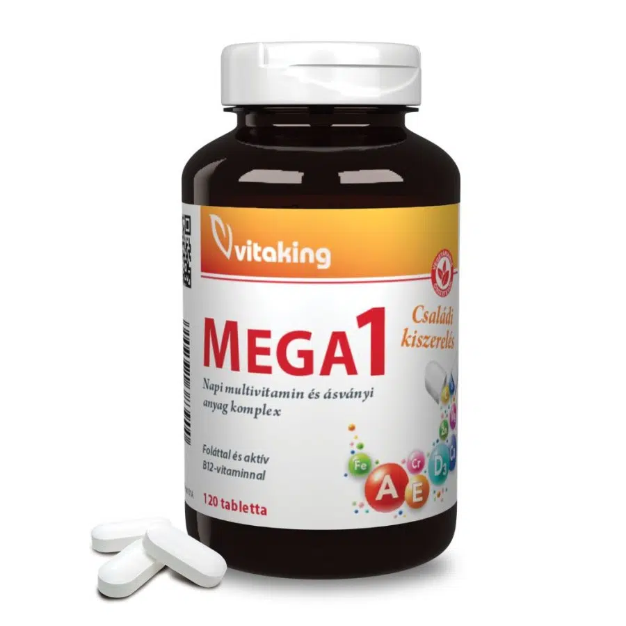 Vitaking Mega-1 Family Multivitamin - 120db 1 Vitaking Mega-1 Family tabletta 120db