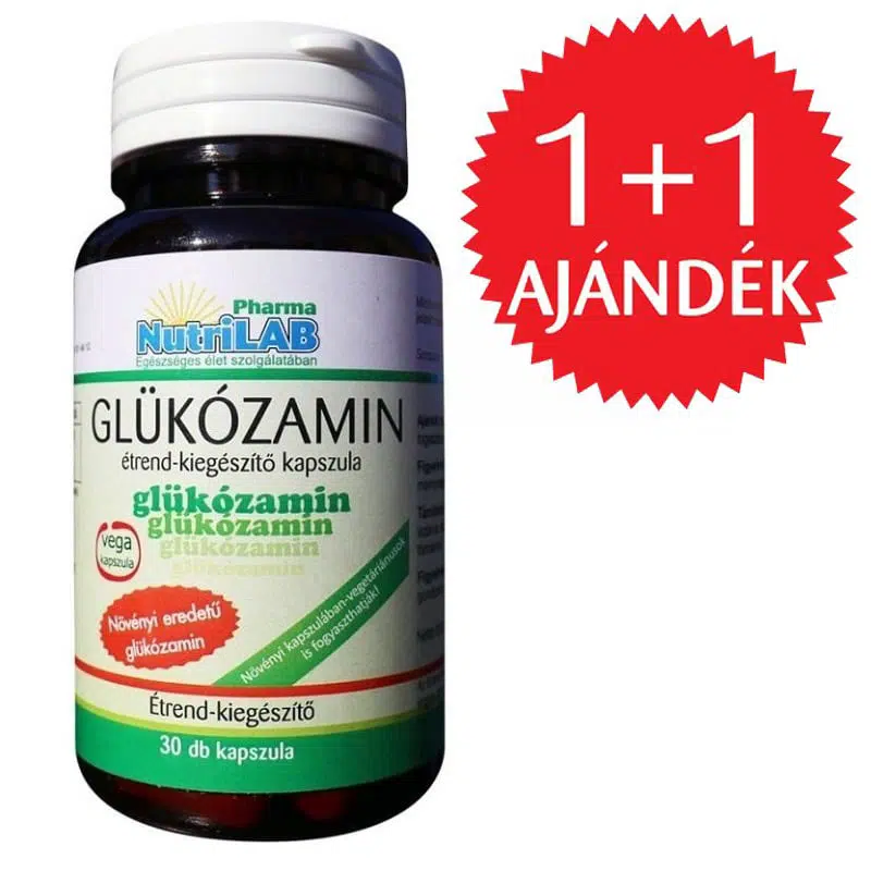 Nutrilab Glükozamin kapszula 30db 1+1 AJÁNDÉK - 2x30db 1 Nutrilab Glükozamin kapszula 30db 1+1 AJÁNDÉK - 2x30db