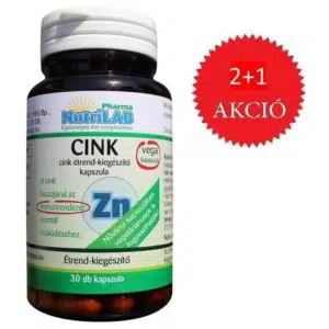 Nutrilab Cink kapszula 2+1 AKCIÓ - 3x30db