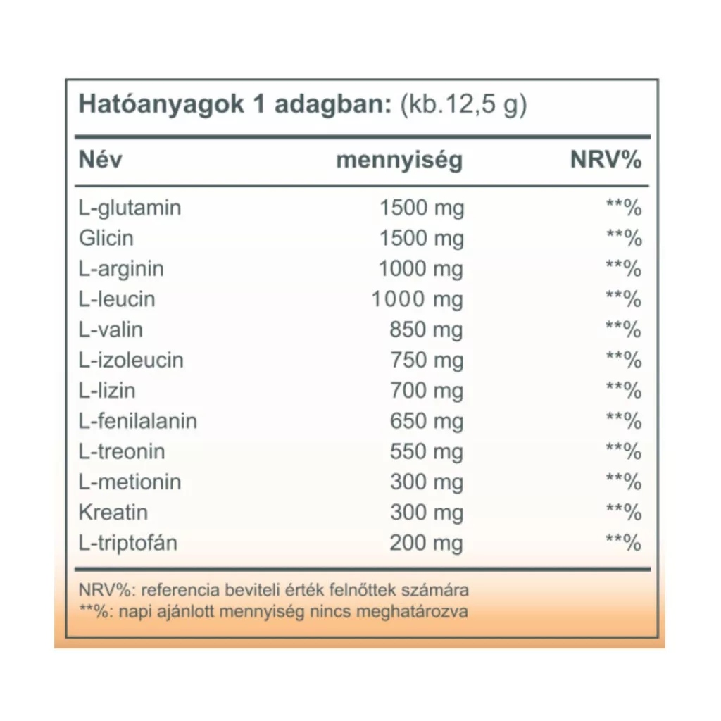 Vitaking Aminosav Komplex karamell-kávé ízű italpor - 312g 4 Vitaking Aminosav Komplex karamell-kávé ízű italpor - 312g - Image 4
