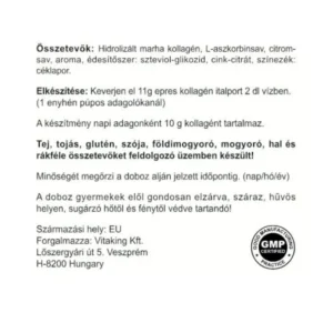 Vitaking Kollagén Eper ízű italpor dobozos - 330g 7 Vitaking Kollagén Eper ízű italpor dobozos - 330g - Image 4