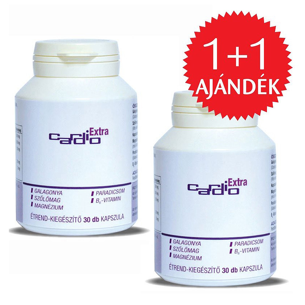 Cardio Extra kapszula 1+1 Akció - 2x30db 1 Cardio Extra kapszula 1+1 Akció - 2x30db
