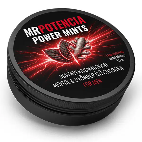 Mr. Potencia Power Mints potencianövelő cukorka - 10db 1 Mr. Potencia Power Mints potencianövelő cukorka - 10db