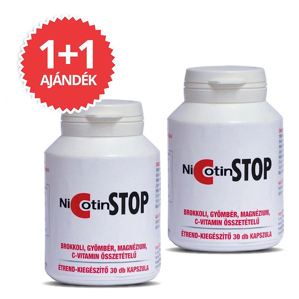 Nicotin Stop kapszula 1+1 Akció - 2x30db 1 Nicotin Stop kapszula 1+1 Akció - 2x30db