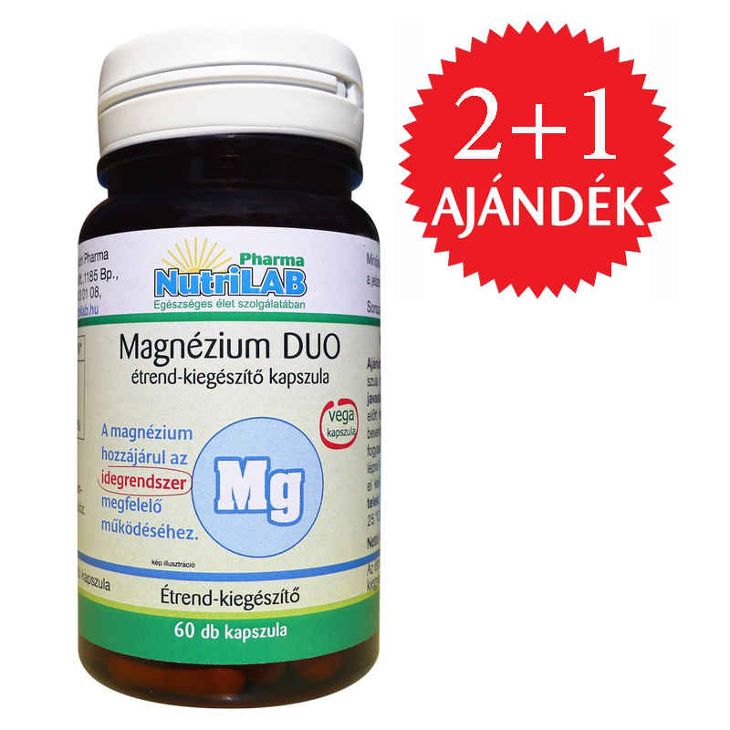 NutriLAB Duo-Magnézium kapszula 2+1 AKCIÓ - 3x60db 1 NutriLAB Duo-Magnézium kapszula 2+1 AKCIÓ - 3x60db