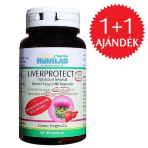 Nutrilab Liverprotect Máriatövis kivonat kapszula 1+1 AJÁNDÉK - 2x60db