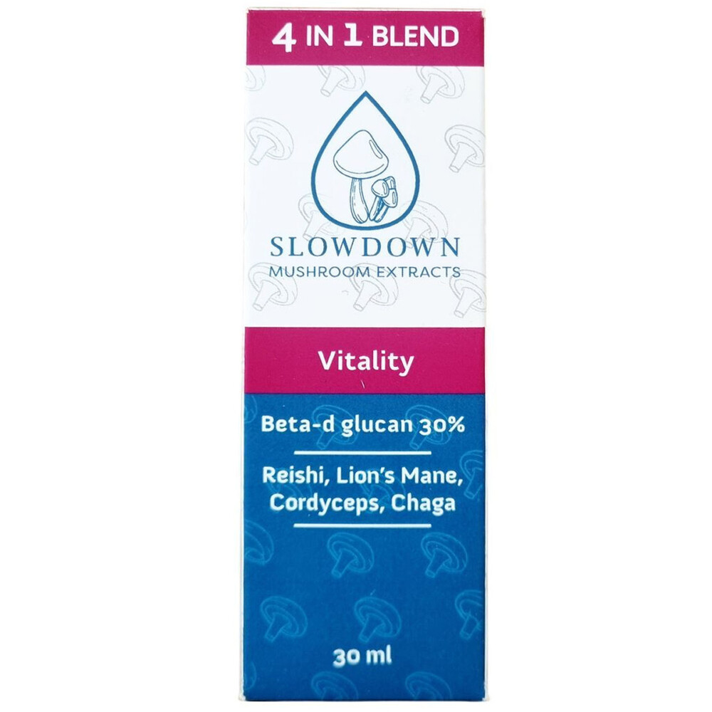 Slow Down Vitality Mushroom Complex 4 in 1 csepp - 30ml 1 Slow Down Vitality Mushroom Complex 4 in 1 csepp - 30ml
